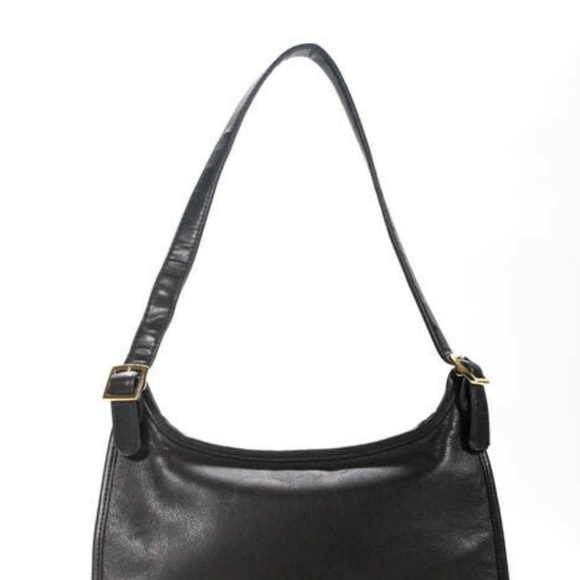 Giani Bernini Brown Leather Gold Buckle purse Bag - Picture 2 of 8